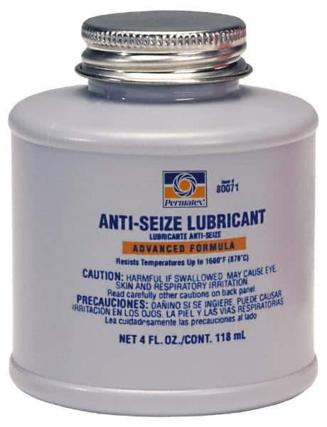 Permatex - 4 oz Bottle General Purpose Anti-Seize Lubricant - Aluminum/Copper/Graphite, 1,600°F - Eagle Tool & Supply