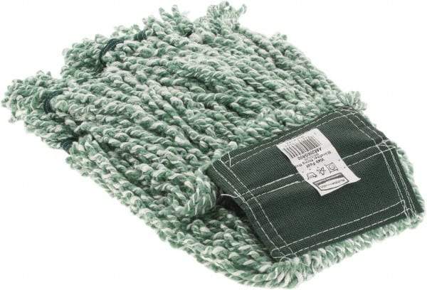 Rubbermaid - Green Head Band, Medium Microfiber Mop Pad - Eagle Tool & Supply