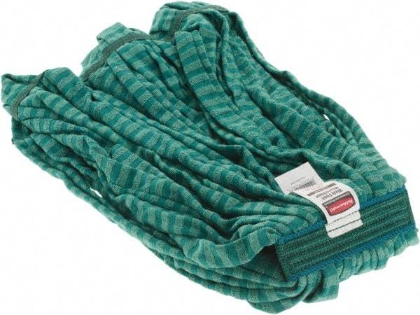 Rubbermaid - Green Head Band, Large Microfiber Mop Pad - Eagle Tool & Supply