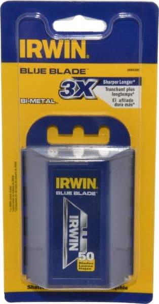 Irwin - 50 Piece Bi-Metal Utility Knife Blade - 2-3/8" OAL - Eagle Tool & Supply