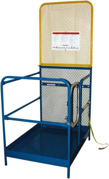 Vestil - 89" Platform - Forklift Work Platform, 1,000 Lb Capacity, 89-5/8" Platform Height, 36" Base Width x 48" Base Depth - Eagle Tool & Supply