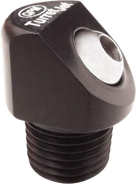 QPM Products - 5/16" Hose Inside Diam, Coolant Hose Nozzle - NPT, for Use with CNC Lathes - Eagle Tool & Supply