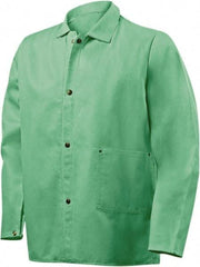 Steiner - Size 2XL Flame Resistant/Retardant Jacket - Green, Cotton, Snaps Closure, 52 to 54" Chest - Eagle Tool & Supply