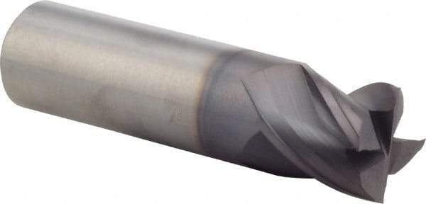 M.A. Ford - 5/8", 5/8" LOC, 5/8" Shank Diam, 3" OAL, 4 Flute, Solid Carbide Square End Mill - Single End, ALtima Finish, 35/38° Helix, Centercutting, Right Hand Cut, Right Hand Flute, Series 177 - Eagle Tool & Supply