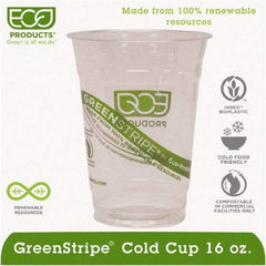 ECO PRODUCTS - Renewable & Compostable Cold Cups - 16 oz - Clear - Eagle Tool & Supply