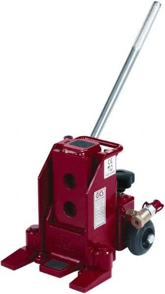 GKS - 5 Ton Capacity Toe Jack - 0.6" to 15-1/2" High, 5-1/2" Piston Stroke - Eagle Tool & Supply