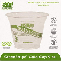 ECO PRODUCTS - Renewable & Compostable Cold Cups - 9 oz - Clear - Eagle Tool & Supply