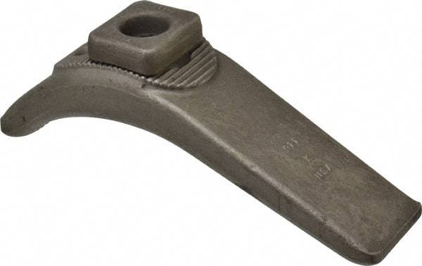 Gibraltar - 3/4" Stud, Carbon Steel, Plain Strap Clamp - 8" OAL x 2-1/8" Wide x 4" High, Plain Nose - Eagle Tool & Supply