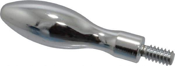 Gibraltar - 10-24 Threaded Stem, Fixed Handwheel & Machine Handle - Carbon Steel Bulb Shape Handle, 3/8" Long Carbon Steel Stem, 1-11/16" Handle Length, 2-1/16" OAL - Eagle Tool & Supply
