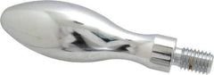 Gibraltar - 1/2-13 Threaded Stem, Fixed Handwheel & Machine Handle - Carbon Steel Bulb Shape Handle, 13/16" Long Carbon Steel Stem, 3-3/4" Handle Length, 4-9/16" OAL - Eagle Tool & Supply
