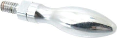 Gibraltar - 1/4-20 Threaded Stem, Revolving Handwheel & Machine Handle - Carbon Steel Bulb Shape Handle, 1/2" Long Carbon Steel Stem, 2-1/4" Handle Length, 2-3/4" OAL - Eagle Tool & Supply