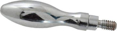 Gibraltar - 5/16-18 Threaded Stem, Revolving Handwheel & Machine Handle - Carbon Steel Bulb Shape Handle, 9/16" Long Carbon Steel Stem, 2-13/16" Handle Length, 3-3/8" OAL - Eagle Tool & Supply
