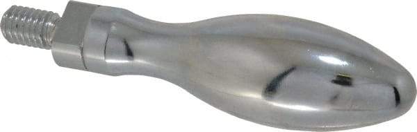 Gibraltar - 3/8-16 Threaded Stem, Revolving Handwheel & Machine Handle - Carbon Steel Bulb Shape Handle, 11/16" Long Carbon Steel Stem, 3-3/8" Handle Length, 4-1/16" OAL - Eagle Tool & Supply