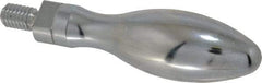 Gibraltar - 3/8-16 Threaded Stem, Revolving Handwheel & Machine Handle - Carbon Steel Bulb Shape Handle, 11/16" Long Carbon Steel Stem, 3-3/8" Handle Length, 4-1/16" OAL - Eagle Tool & Supply