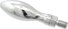 Gibraltar - 1/2-13 Threaded Stem, Revolving Handwheel & Machine Handle - Carbon Steel Bulb Shape Handle, 13/16" Long Carbon Steel Stem, 4" Handle Length, 4-13/16" OAL - Eagle Tool & Supply
