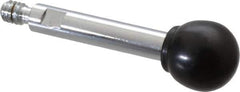Gibraltar - 1/4-20 Stem, 3/4" Knob Diam, 0.31" Shaft Diam, Gear Lever Arm with Ball Knob - 3/8" Thread Length, 2.3" Handle Length, Steel Shaft, Phenolic Knob - Eagle Tool & Supply