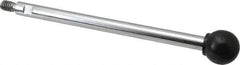 Gibraltar - 1/4-20 Stem, 3/4" Knob Diam, 0.31" Shaft Diam, Gear Lever Arm with Ball Knob - 3/8" Thread Length, 5.2" Handle Length, Steel Shaft, Phenolic Knob - Eagle Tool & Supply