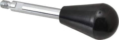 Gibraltar - 1/4-20 Stem, 1" Knob Diam, 0.31" Shaft Diam, Gear Lever Arm with Oval Knob - 3/8" Thread Length, 3.2" Handle Length, Steel Shaft, Phenolic Knob - Eagle Tool & Supply