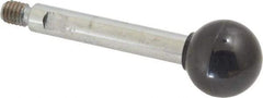 Gibraltar - 5/16-18 Stem, 1" Knob Diam, 3/8" Shaft Diam, Gear Lever Arm with Ball Knob - 7/16" Thread Length, 3.1" Handle Length, Steel Shaft, Phenolic Knob - Eagle Tool & Supply