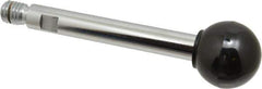Gibraltar - 1/2-13 Stem, 1-3/8" Knob Diam, 9/16" Shaft Diam, Gear Lever Arm with Ball Knob - 5/8" Thread Length, 5" Handle Length, Steel Shaft, Phenolic Knob - Eagle Tool & Supply