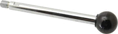 Gibraltar - 1/2-13 Stem, 1-3/8" Knob Diam, 0.55" Shaft Diam, Gear Lever Arm with Ball Knob - 5/8" Thread Length, 7" Handle Length, Steel Shaft, Phenolic Knob - Eagle Tool & Supply
