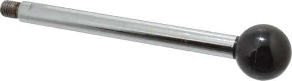 Gibraltar - 1/2-13 Stem, 1-1/2" Knob Diam, 5/8" Shaft Diam, Gear Lever Arm with Ball Knob - 5/8" Thread Length, 7.9" Handle Length, Steel Shaft, Phenolic Knob - Eagle Tool & Supply