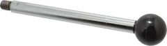 Gibraltar - 1/2-13 Stem, 1-1/2" Knob Diam, 5/8" Shaft Diam, Gear Lever Arm with Ball Knob - 5/8" Thread Length, 7.9" Handle Length, Steel Shaft, Phenolic Knob - Eagle Tool & Supply