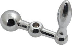 Gibraltar - 9/16" Hub Diam x 9/16" Hub Height Solid Crank Handle - 5/16" Reamed Bore, 1" Knob Diam, 2-9/16" High, 2-1/2" Center to Center, Steel - Eagle Tool & Supply