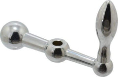 Gibraltar - 7/8" Hub Diam x 7/8" Hub Height Solid Crank Handle - 1/2" Reamed Bore, 1-1/2" Knob Diam, 3-15/16" High, 5" Center to Center, Steel - Eagle Tool & Supply