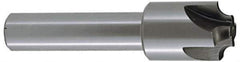 Keo - 17mm Radius, 2-1/8" Mill Diam, 4 Flute High Speed Steel Corner Rounding End Mill - Single End, Uncoated, 4-1/4" OAL, 1" Shank Diam - Eagle Tool & Supply