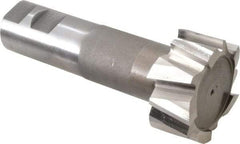 Interstate - 2-7/32" Cut Diam, 1-3/32" Cut Width, 1-9/32" Neck Diam, 1-1/4" Shank Diam, 5-3/8" OAL, M42 Cobalt T-Slot Cutter - Uncoated, 1-1/4" Bolt, Straight Teeth, 10 Teeth - Eagle Tool & Supply