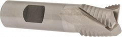 Value Collection - 7/8" Diam, Coarse Pitch, 7/8" LOC, 3 Flute Cobalt Roughing Square End Mill - Uncoated, 3-1/8" OAL, 3/4" Shank Diam, Single End, Centercutting - Eagle Tool & Supply