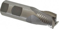 Value Collection - 1" Diam, Coarse Pitch, 1" LOC, 3 Flute Cobalt Roughing Square End Mill - Uncoated, 3-1/2" OAL, 1" Shank Diam, Single End, Centercutting - Eagle Tool & Supply