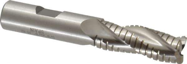 Value Collection - 5/8" Diam, 1-5/8" LOC, 3 Flute Cobalt Roughing & Finishing Square End Mill - Uncoated, 3-3/4" OAL, 5/8" Shank Diam, Weldon Shank, 30° Helix, Non-Centercutting - Eagle Tool & Supply