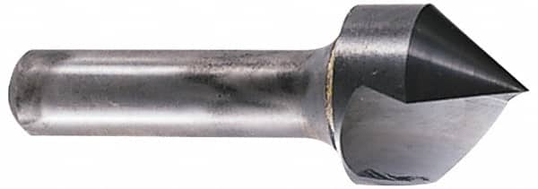 Hertel - 1-1/4" Head Diam, 3/4" Shank Diam, 1 Flute 82° Solid Carbide Countersink - Eagle Tool & Supply