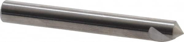 Hertel - 3/16" Head Diam, 3/16" Shank Diam, 1 Flute 100° Solid Carbide Countersink - Eagle Tool & Supply