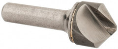 Hertel - 1" Head Diam, 1/2" Shank Diam, 1 Flute 100° Solid Carbide Countersink - Eagle Tool & Supply