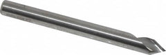 Hertel - 3/16" Head Diam, 3/16" Shank Diam, 1 Flute 60° Solid Carbide Countersink - Eagle Tool & Supply
