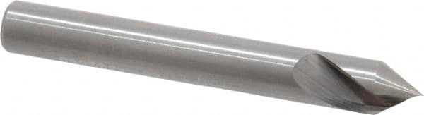 Hertel - 1/4" Head Diam, 1/4" Shank Diam, 1 Flute 60° Solid Carbide Countersink - Eagle Tool & Supply