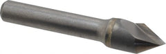 Hertel - 1/2" Head Diam, 3/8" Shank Diam, 1 Flute 60° Solid Carbide Countersink - Eagle Tool & Supply