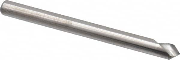 Hertel - 1/8" Head Diam, 1/8" Shank Diam, 1 Flute 82° Solid Carbide Countersink - Eagle Tool & Supply
