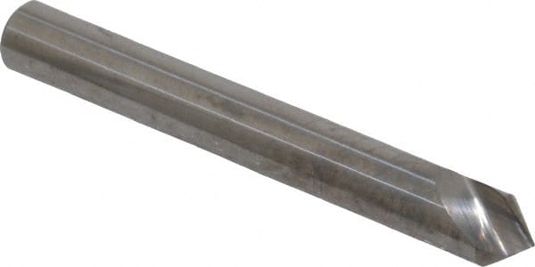 Hertel - 3/16" Head Diam, 3/16" Shank Diam, 1 Flute 82° Solid Carbide Countersink - Eagle Tool & Supply