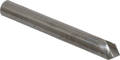 Hertel - 3/16" Head Diam, 3/16" Shank Diam, 1 Flute 82° Solid Carbide Countersink - Eagle Tool & Supply