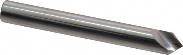 Hertel - 1/4" Head Diam, 1/4" Shank Diam, 1 Flute 82° Solid Carbide Countersink - Eagle Tool & Supply
