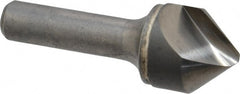 Hertel - 1" Head Diam, 1/2" Shank Diam, 1 Flute 82° Solid Carbide Countersink - Eagle Tool & Supply