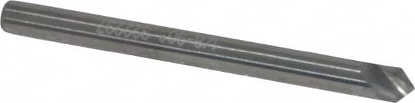 Hertel - 1/8" Head Diam, 1/8" Shank Diam, 1 Flute 90° Solid Carbide Countersink - Eagle Tool & Supply