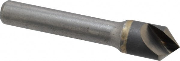 Hertel - 1/2" Head Diam, 3/8" Shank Diam, 1 Flute 90° Solid Carbide Countersink - Eagle Tool & Supply