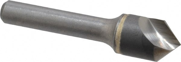 Hertel - 5/8" Head Diam, 3/8" Shank Diam, 1 Flute 90° Solid Carbide Countersink - Eagle Tool & Supply
