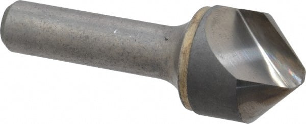 Hertel - 1" Head Diam, 1/2" Shank Diam, 1 Flute 90° Solid Carbide Countersink - Eagle Tool & Supply