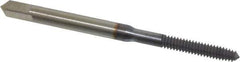 Hertel - #4-40 UNC H3 Thread Limit Plug Thread Forming Tap - High Speed Steel, TiCN Finish, 1-7/8" OAL - Eagle Tool & Supply